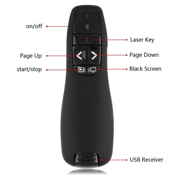 2.4Ghz USB Wireless Presenter Laser Pointer