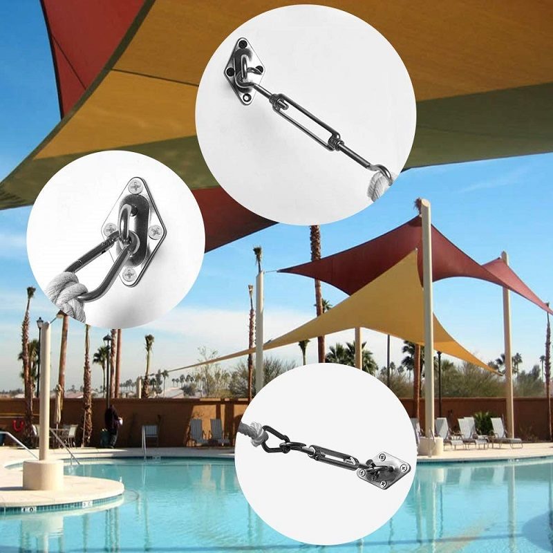 Sun Shade Sail Fittings Kit 24 Pcs