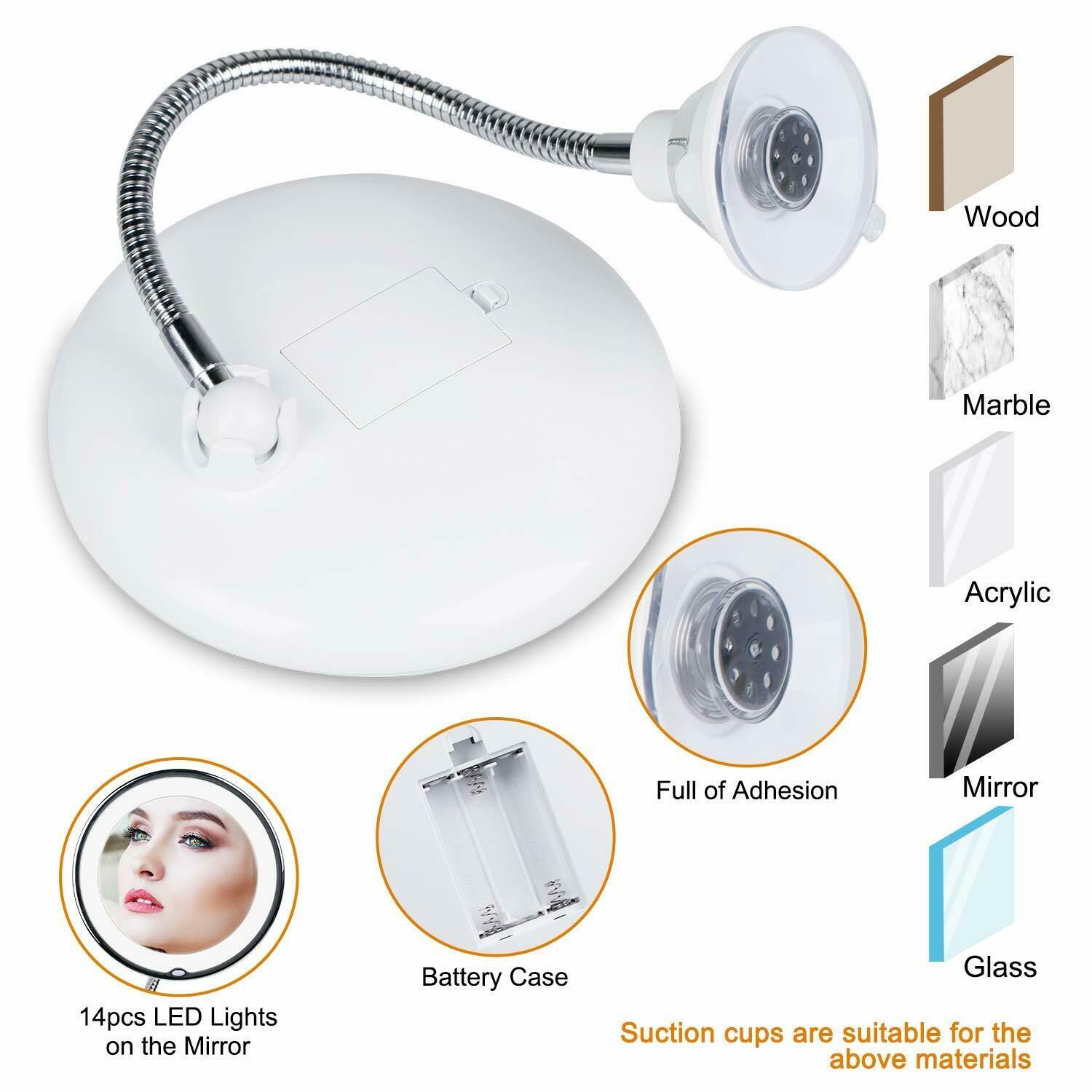 LED Magnifying Makeup Mirror