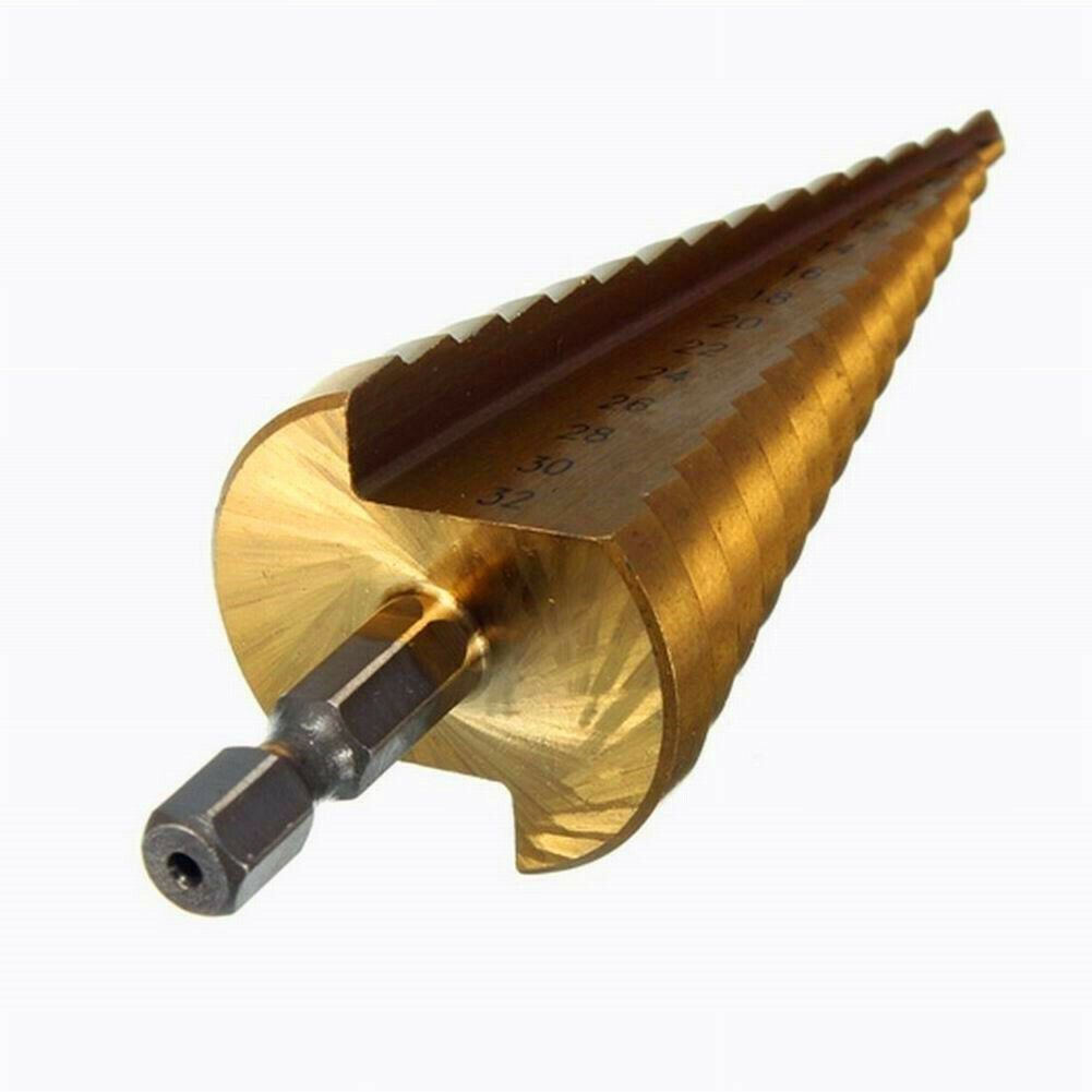 4-32mm Drill Bit Step Cone Drill Titanium Steel Metal Hole Saw Cutter