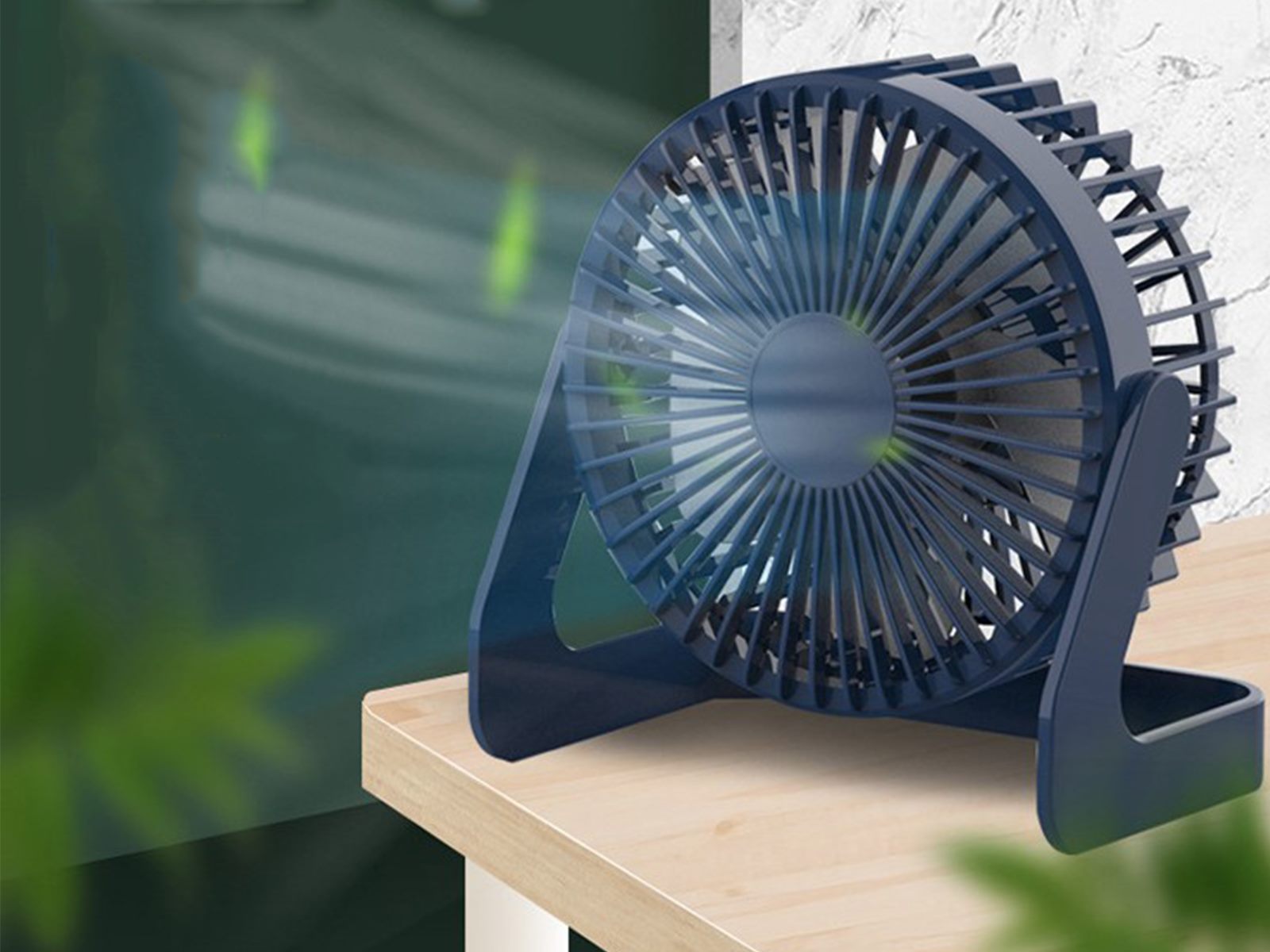 USB Desktop Fan 5 Inch Blue USB Desktop Fan 5 Inch Blue