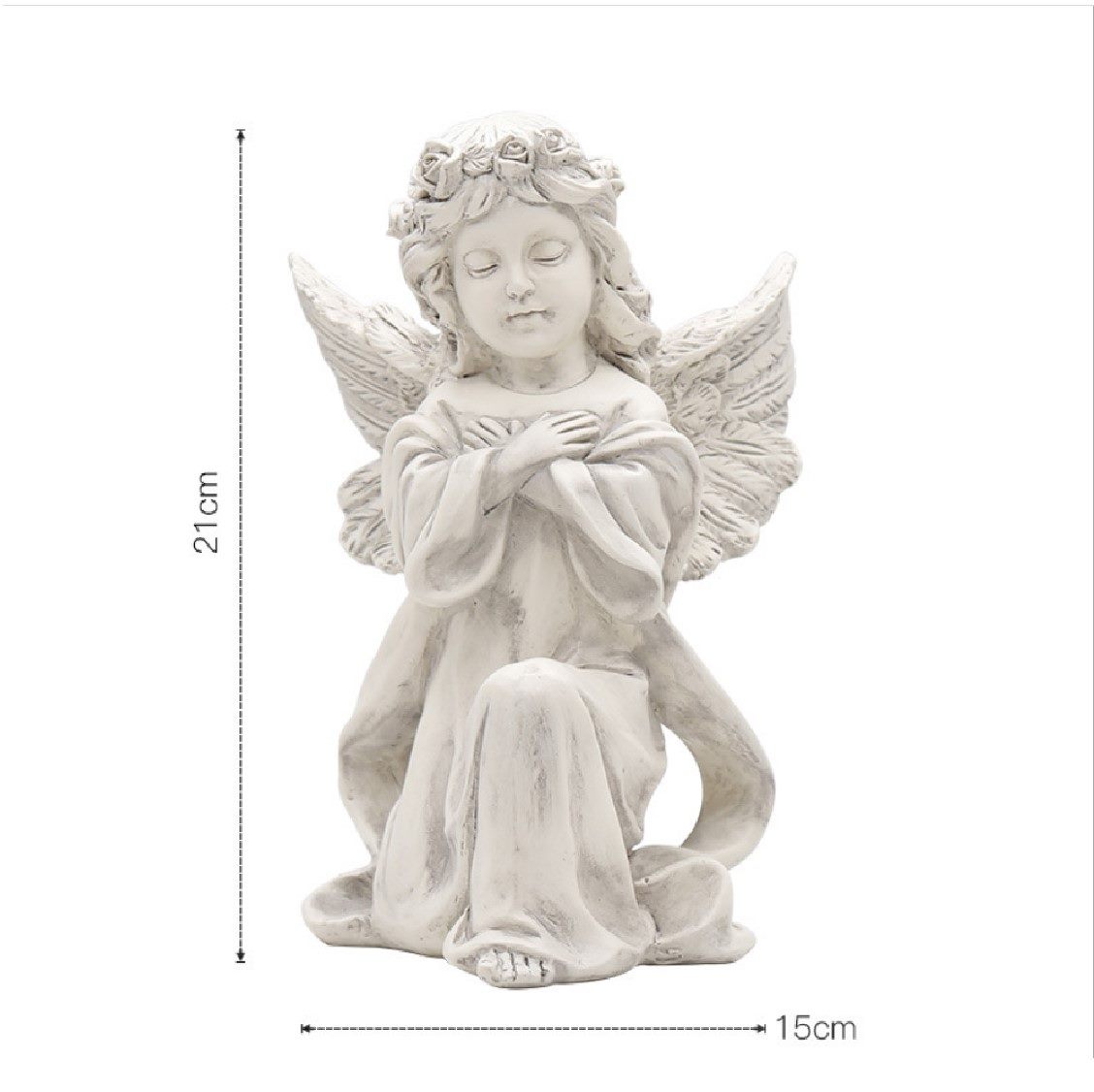 Ancient Ivory Angel Sculpture Ornament Resin Bust Statue Home Decor Ancient Ivory Angel Sculpture Ornament Resin Bust Statue Home Decor