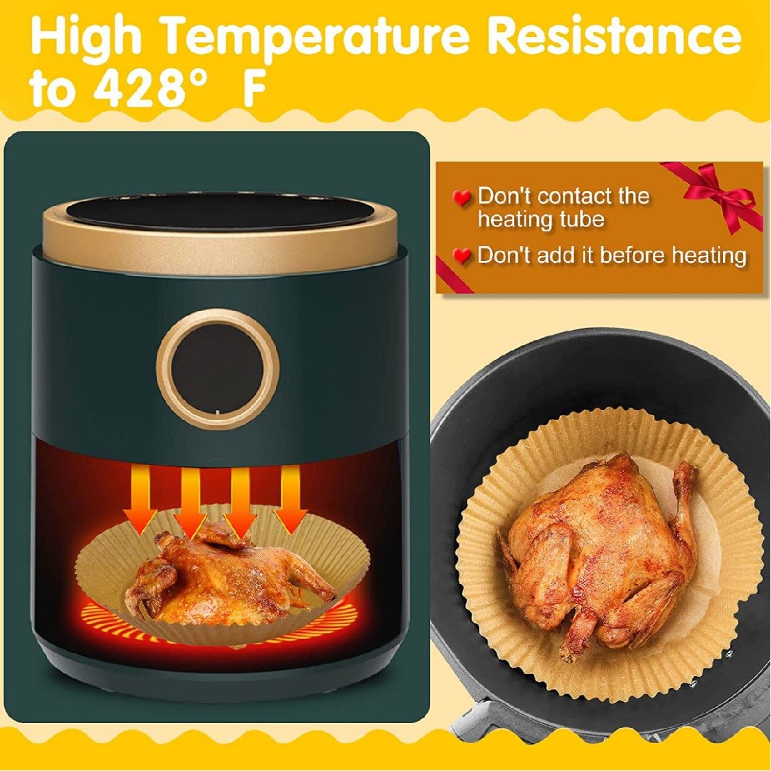 Air Fryer Paper Liner 100pcs