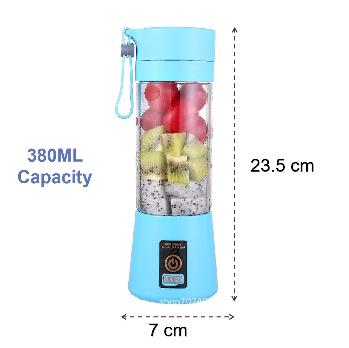 Rechargeable Portable Juicers Blender Juicer Mixer with 6 Blades