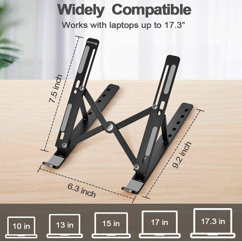 Foldable Aluminum alloy Laptop Stand Adjustable