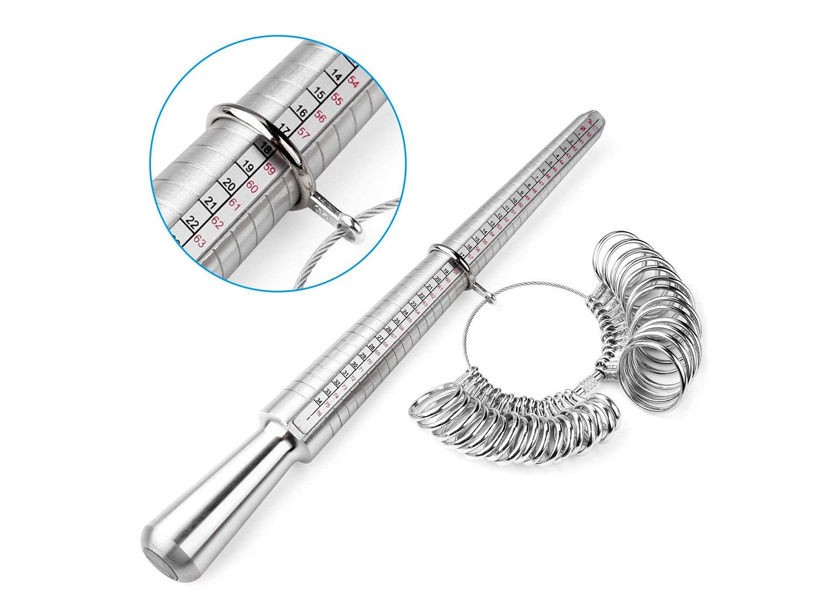 Ring Sizer Mandrel Finger Gauge Set Ring Sizer Mandrel Finger Gauge Set