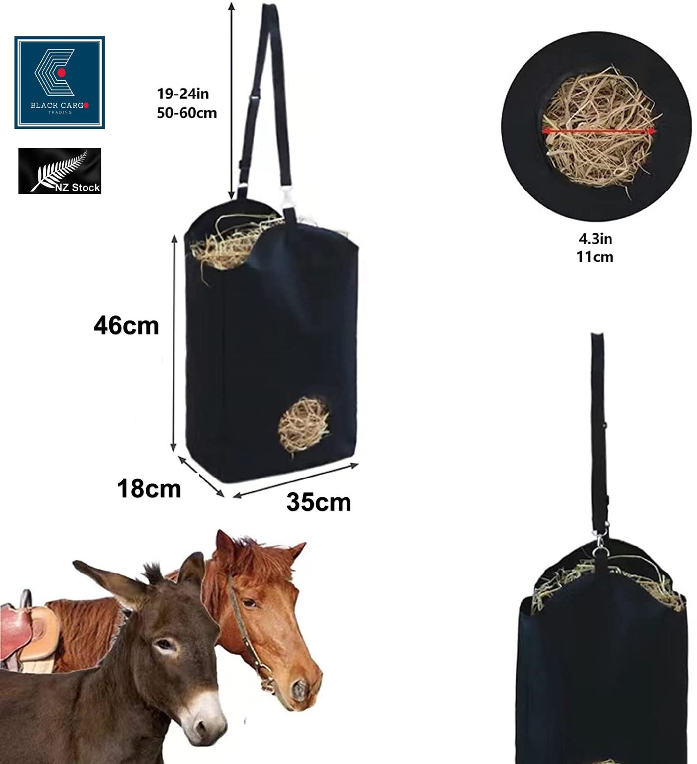 Horse Hay Bags Sturdy Feeding Hay Bag for Horses Sheep Feeder Horse Hay Bags Sturdy Feeding Hay Bag for Horses Sheep Feeder