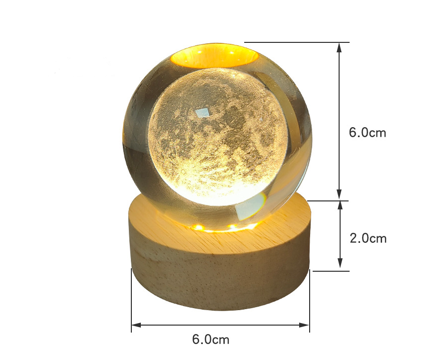 3D Galaxy Star Crystal Ball LED Table Lamp USB
