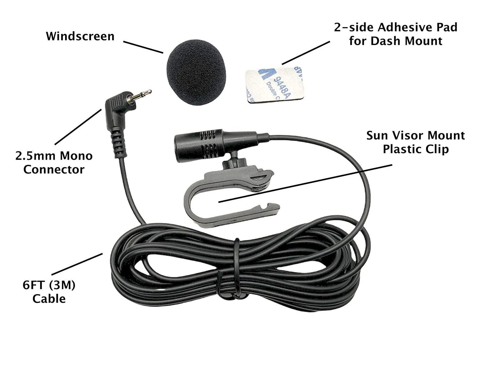 2.5mm Microphone Mic Handsfree 2.5mm Microphone Mic Handsfree
