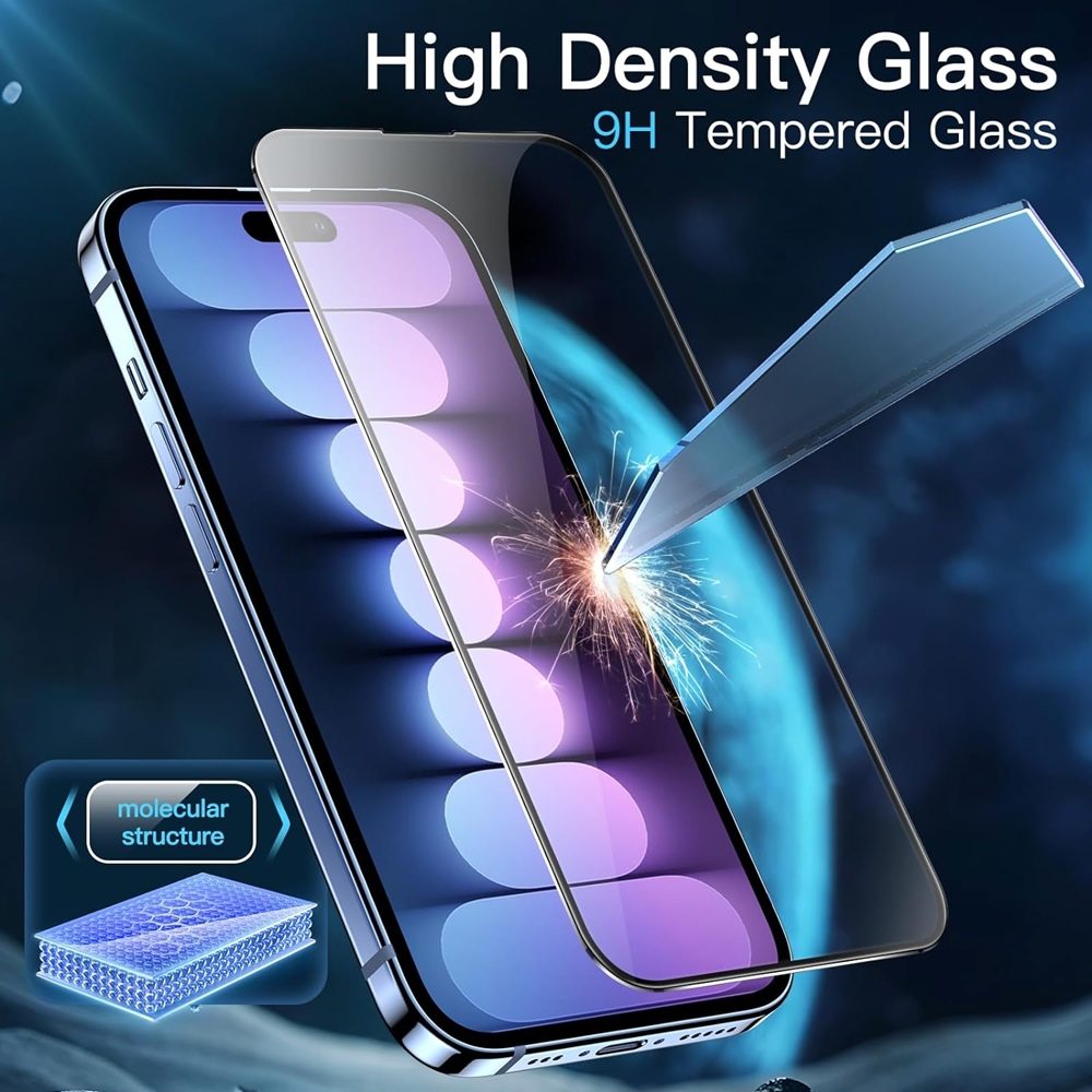 iPhone 15 Plus Tempered Glass FULL Screen Protector