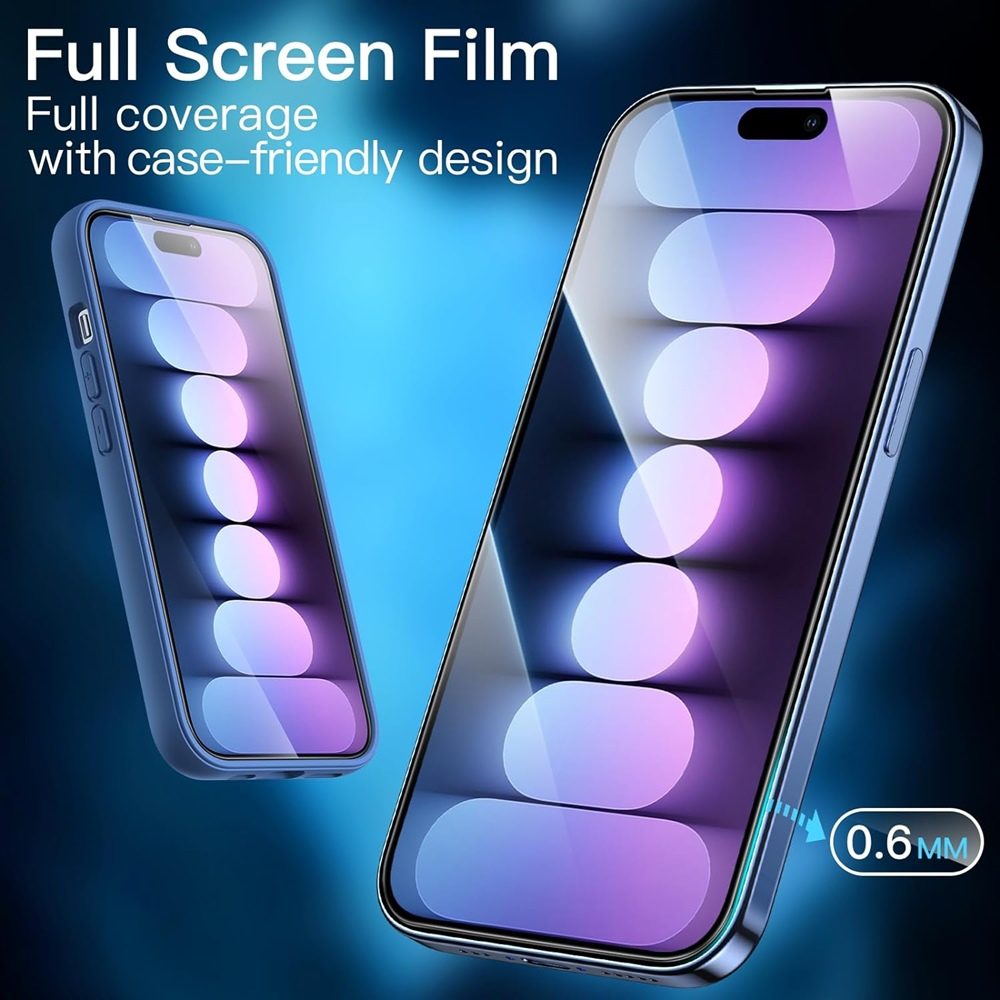 iPhone 15 Plus Tempered Glass FULL Screen Protector