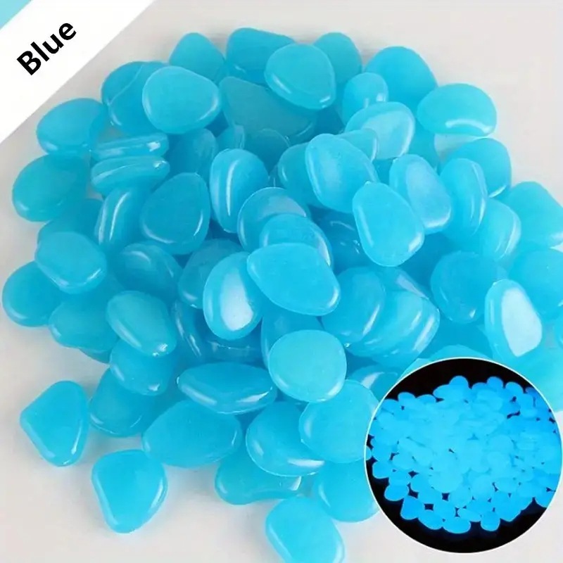 Glow in Dark Stones Glow Stones 100PCS Glow in Dark Stones Glow Stones 100PCS