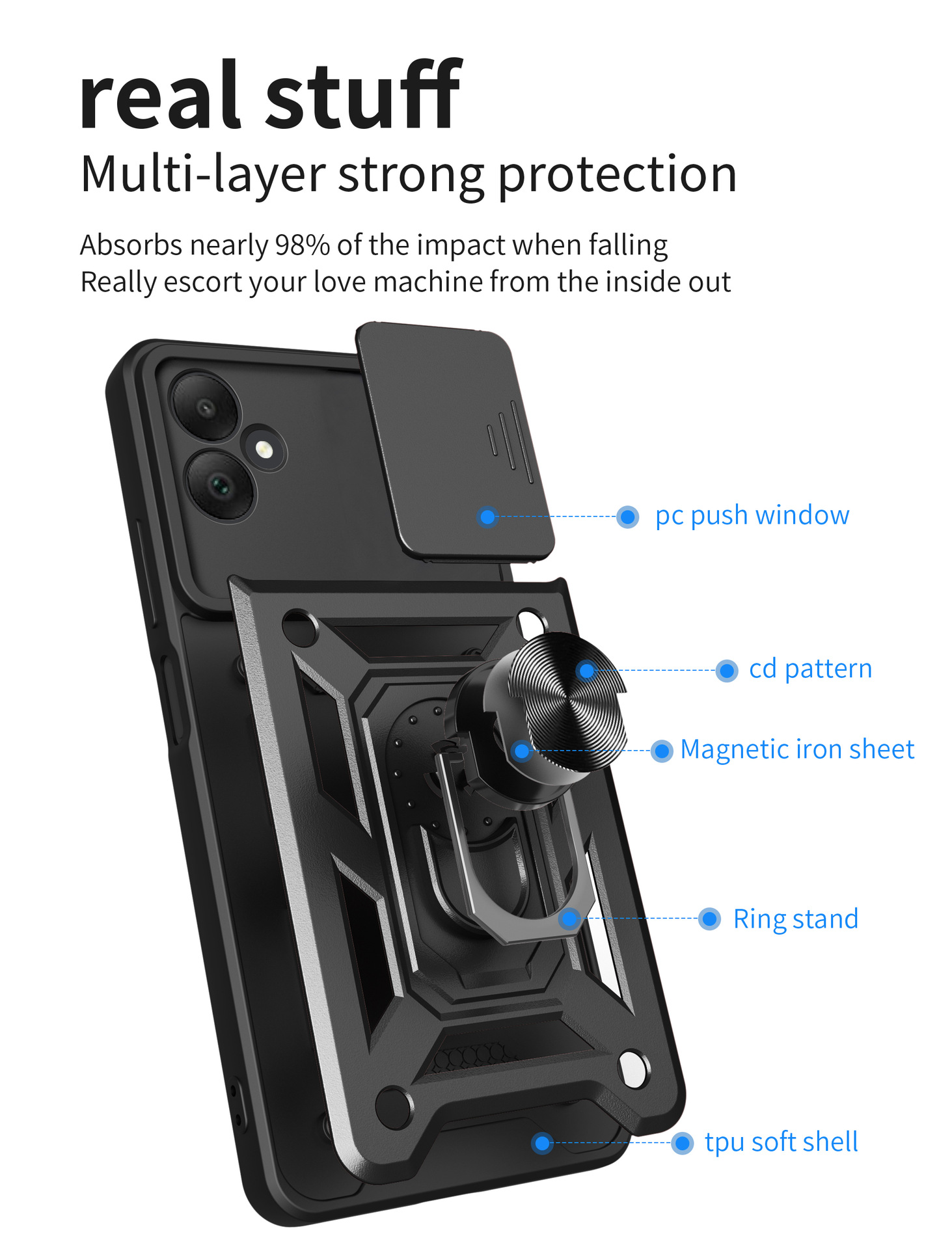 Samsung Galaxy A05 Case Heavy Duty Ring Rotate Kickstand Case Cover Samsung Galaxy A05 Case Heavy Duty Ring Rotate Kickstand Case Cover