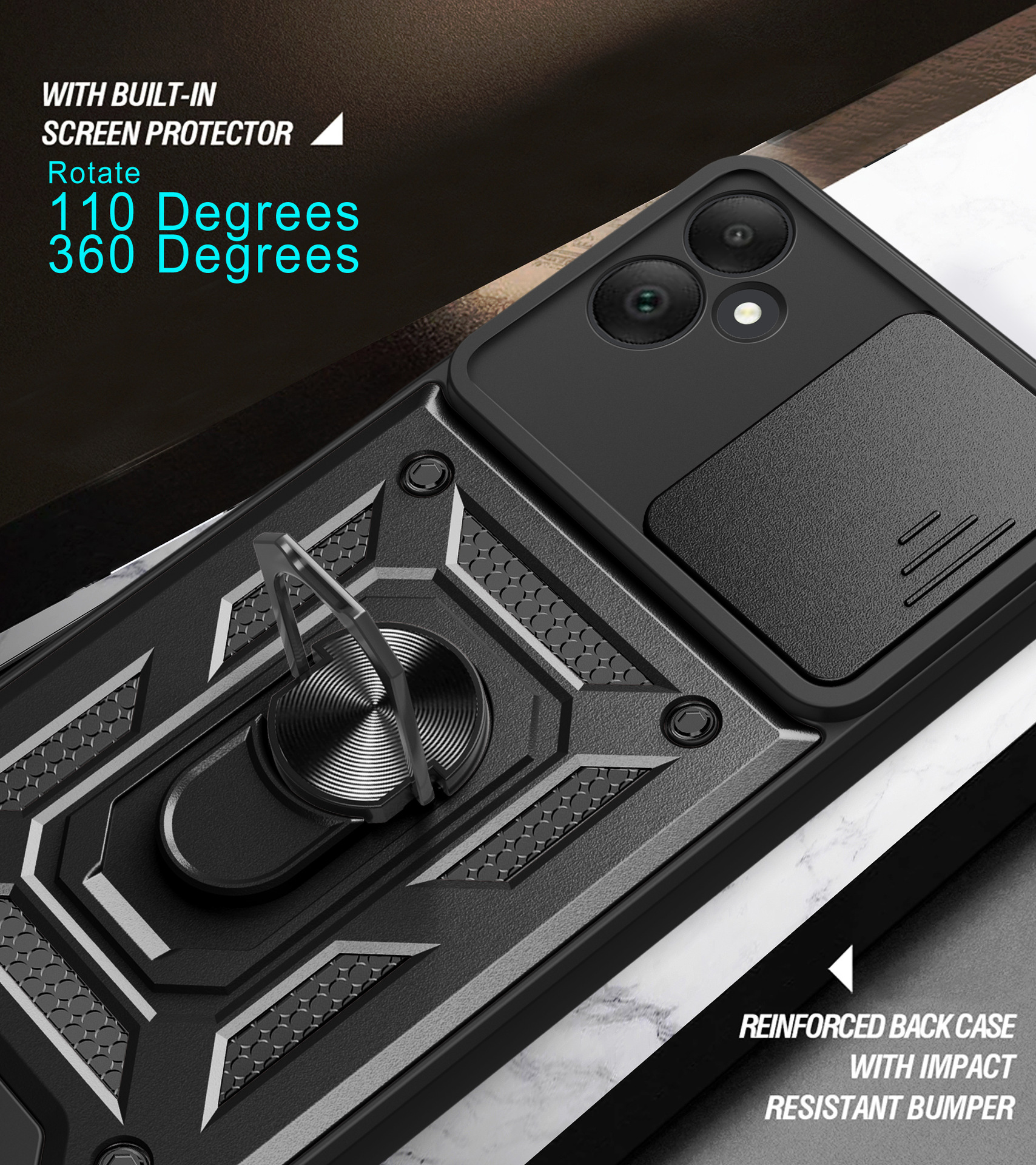 Samsung Galaxy A05 Case Heavy Duty Ring Rotate Kickstand Case Cover Samsung Galaxy A05 Case Heavy Duty Ring Rotate Kickstand Case Cover