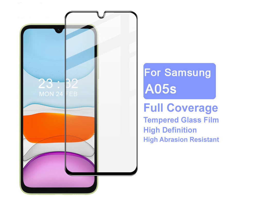 Samsung Galaxy A05 FULL Screen Tempered Glass Screen Protector