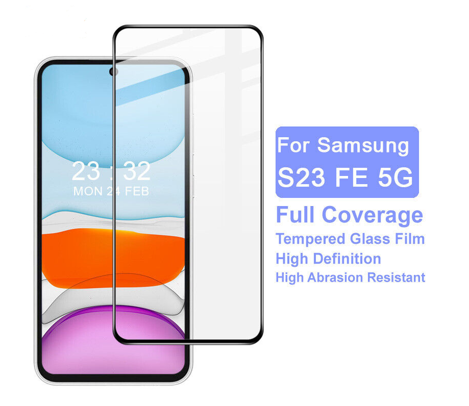 Samsung Galaxy S23 FE Tempered Glass Screen Protector FULL Screen