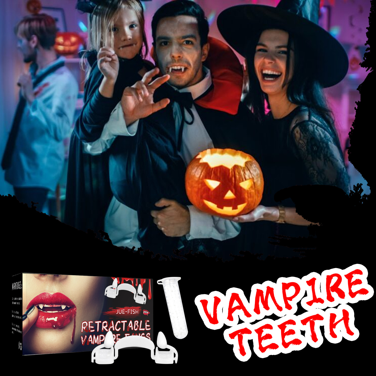 Vampire Fangs Halloween Dentures Teeth Vampire Fangs Halloween Dentures Teeth