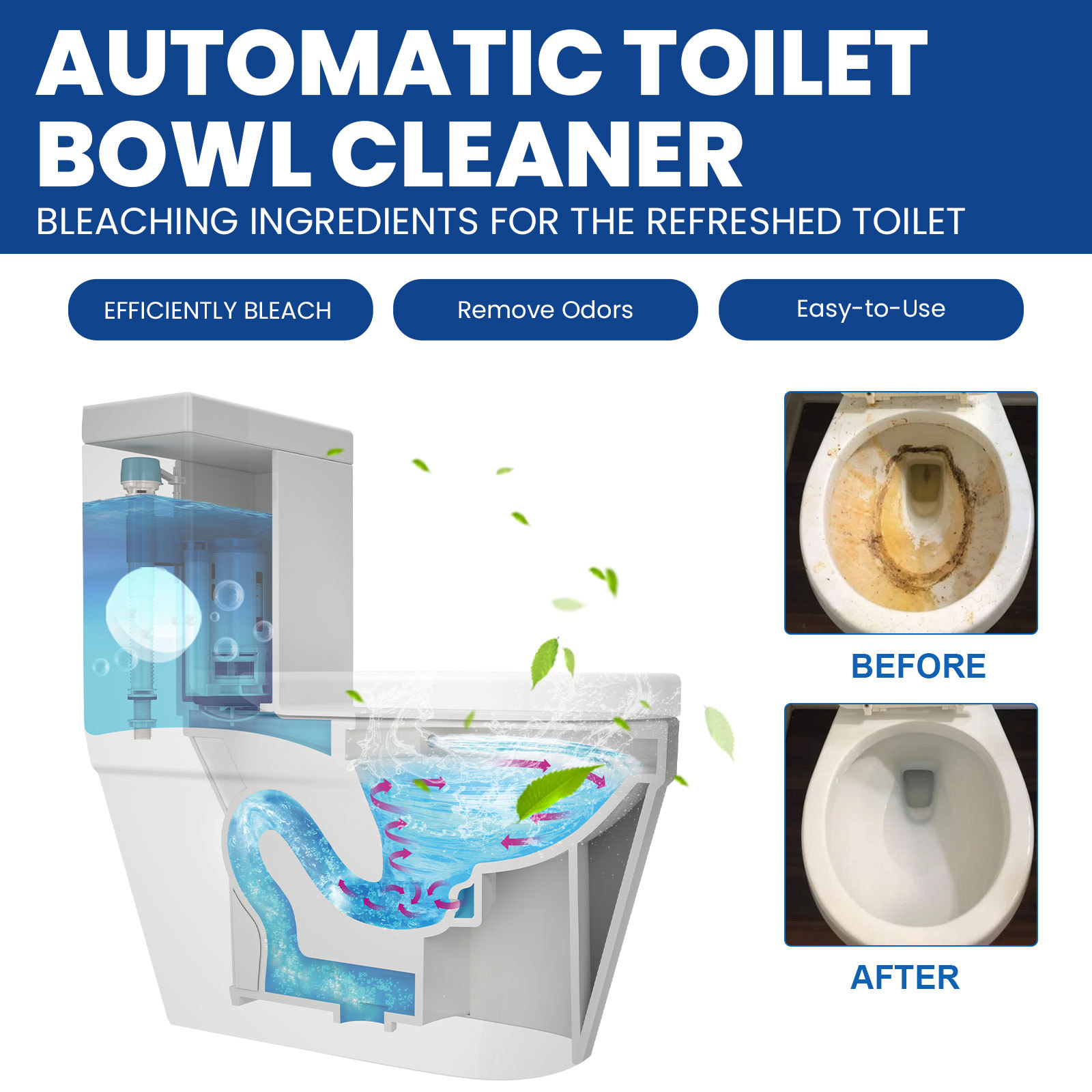 Toilet Cleaning Effervescent Tablets 12 Pcs