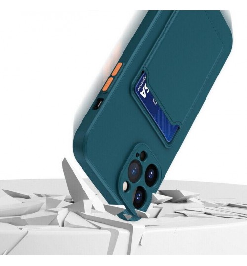 iPhone 15 Pro Card Holder TPU Back Phone Cover