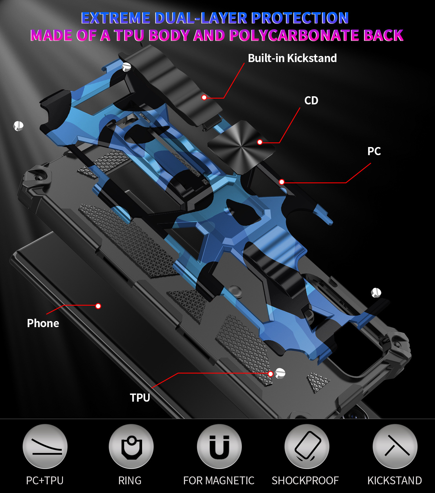 Samsung Galaxy S23 Ultra Case Daul Layer Anti shock hard case Samsung Galaxy S23 Ultra Case Daul Layer Anti shock hard case