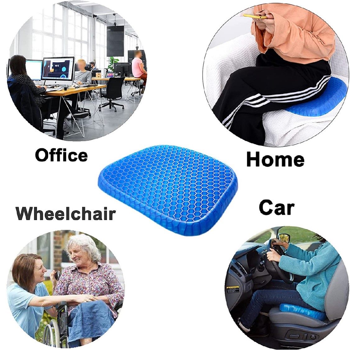 Chair Gel Seat Cushion Cool Gel Cushion with Seat Cover Chair Gel Seat Cushion Cool Gel Cushion with Seat Cover
