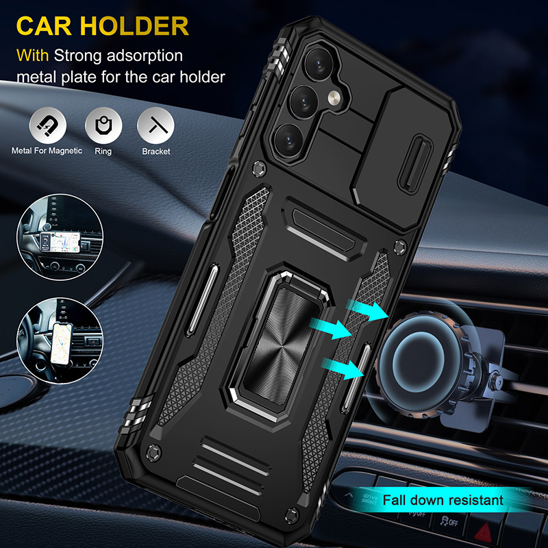 Samsung Galaxy A05s Case Heavy Duty Ring Rotate Kickstand Case Cover