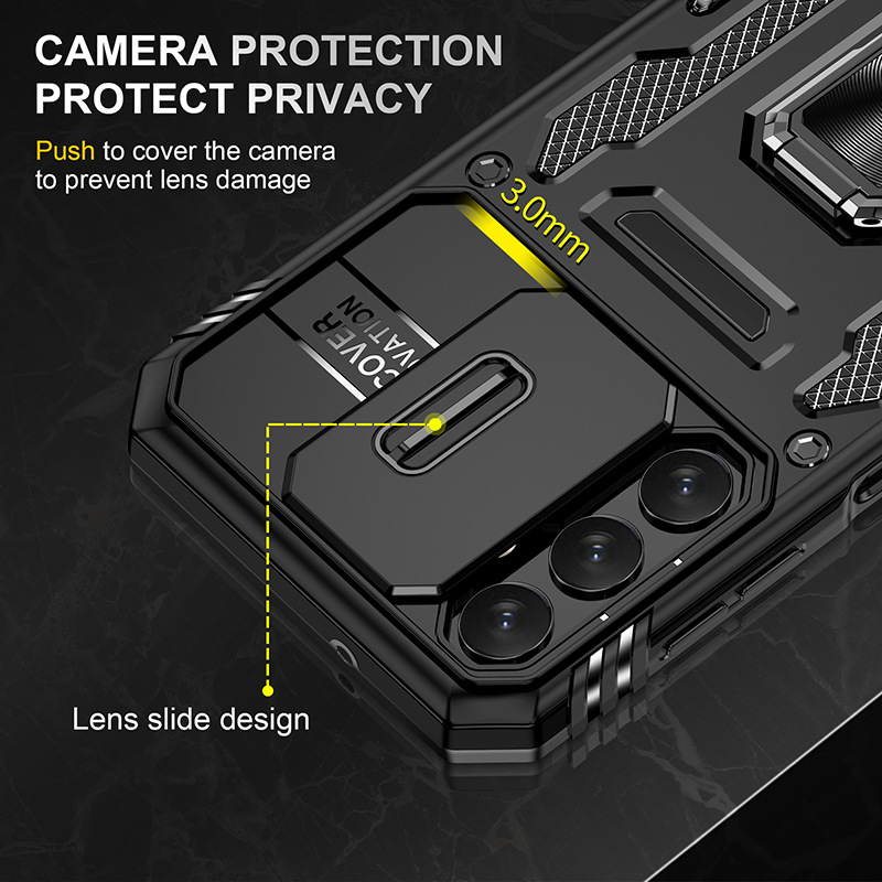 Samsung Galaxy A05s Case Heavy Duty Ring Rotate Kickstand Case Cover