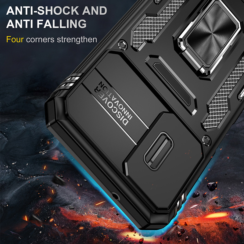 Samsung Galaxy A05s Case Heavy Duty Ring Rotate Kickstand Case Cover