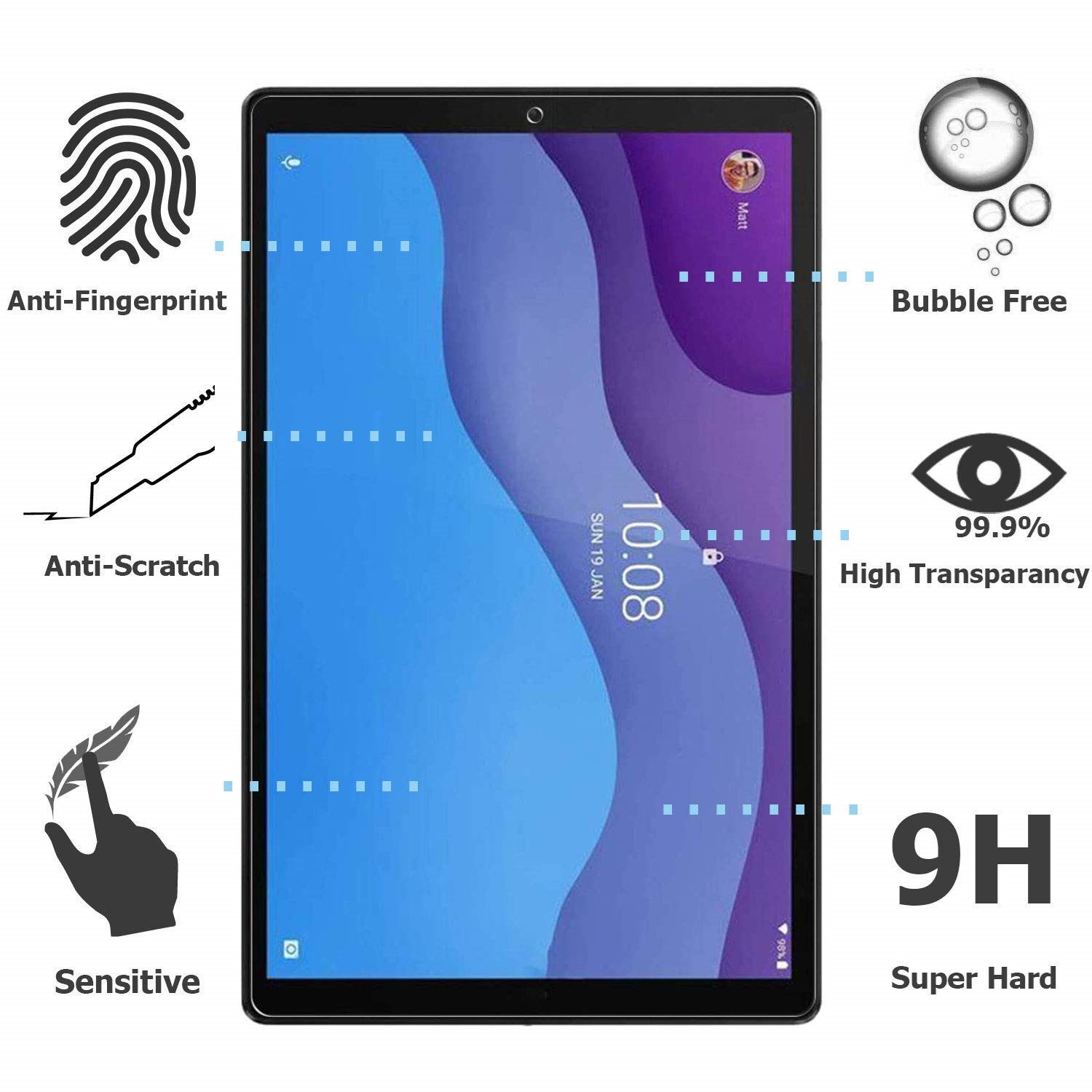 Lenovo Tab M10 HD (2nd Gen) Glass Screen Protector