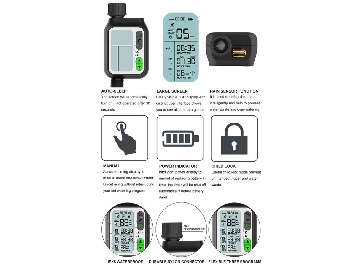 Automatic Garden Irrigation Water Timer Automatic Garden Irrigation Water Timer