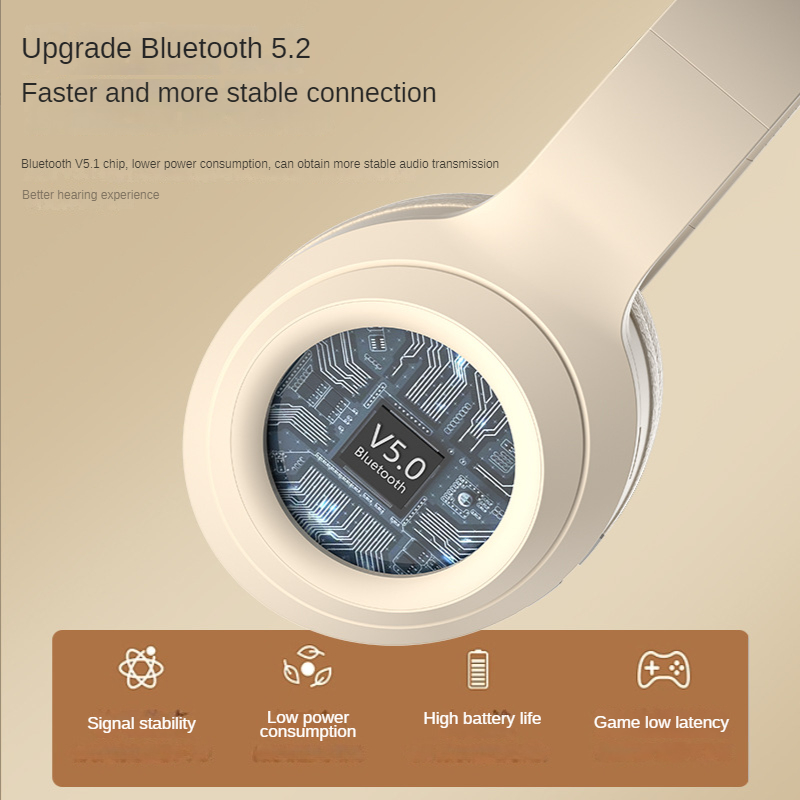 Bluetooth Headphone Wireless Noise-cancelling Headset