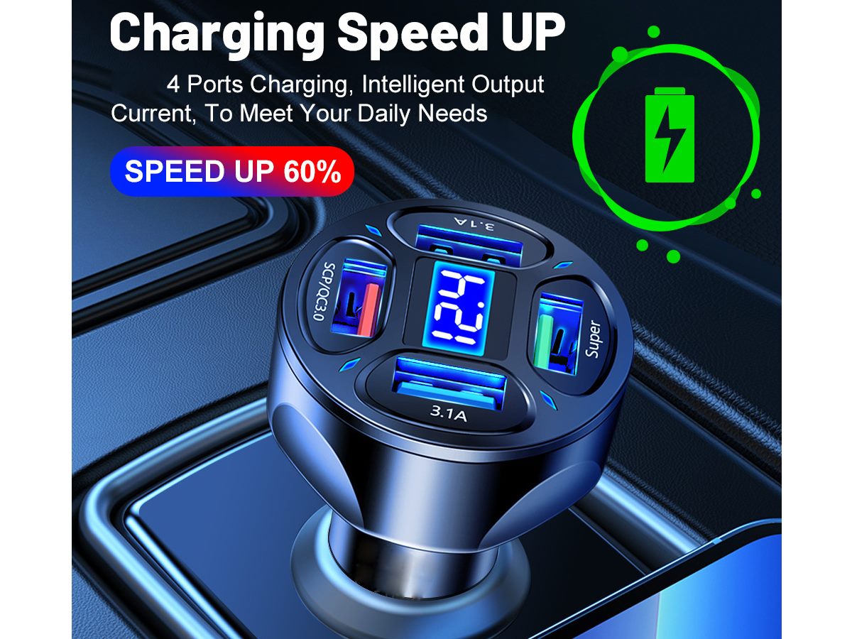 Ultra Fast Charging Car Charger Adapter 66W Ultra Fast Charging Car Charger Adapter 66W