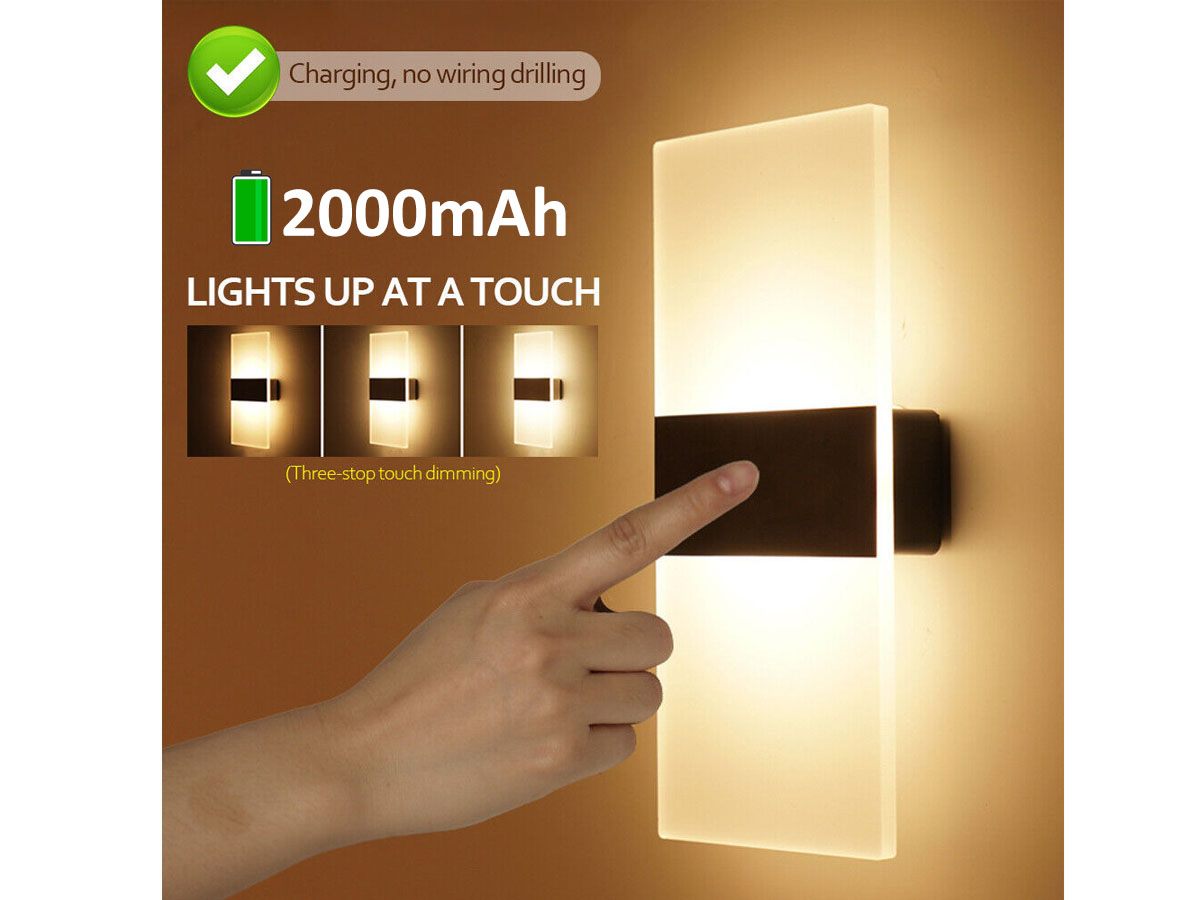 Motion Sensor Wall Light USB Rechargable