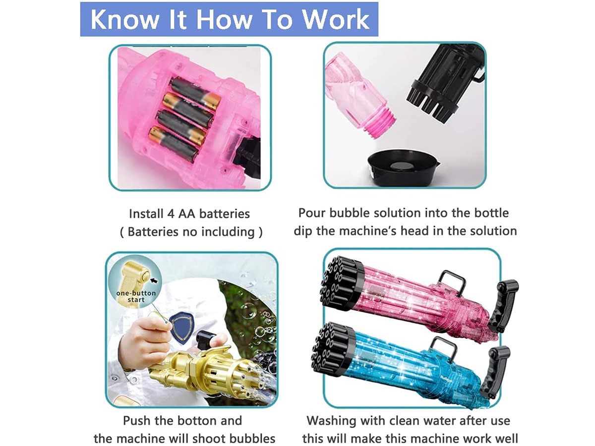 Bubble Gun for Kids