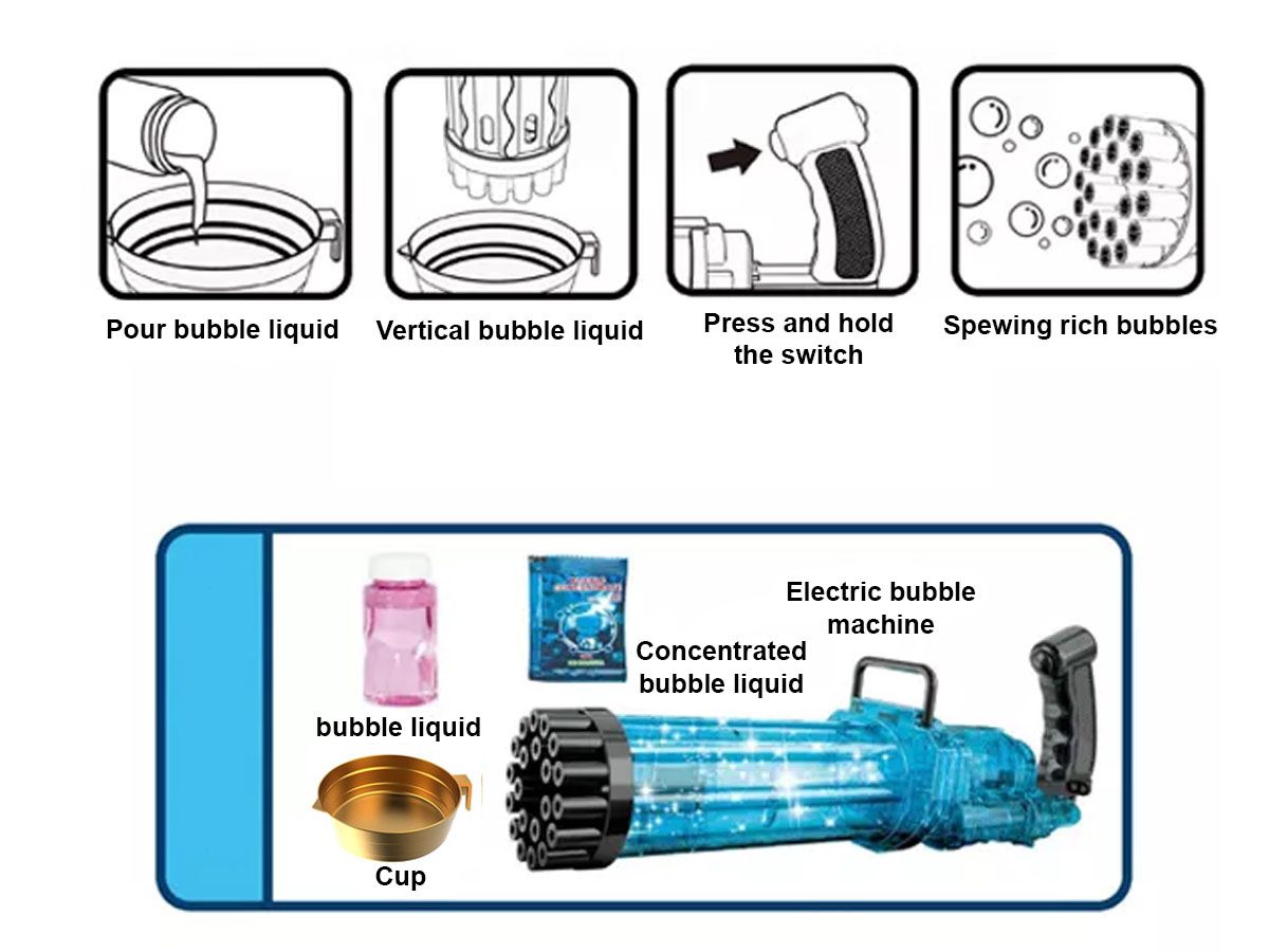 Bubble Gun for Kids
