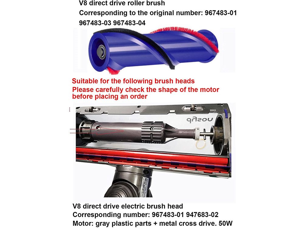 Dyson new V7 V8 Brushbar Roller Brush Replacement Dyson new V7 V8 Brushbar Roller Brush Replacement
