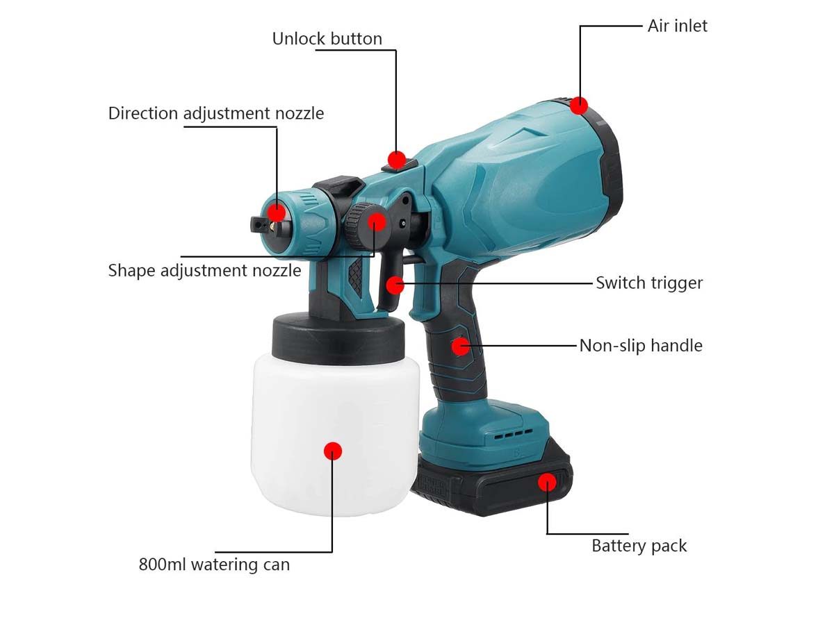 Electric Paint Spray Gun Rechargeable Electric Paint Spray Gun Rechargeable