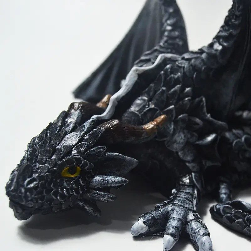 Large Squatting Gothic Dragon Statue