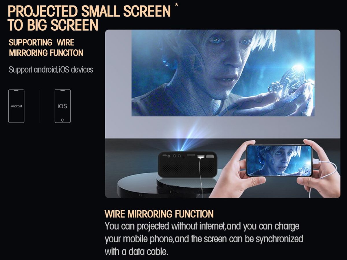 Portable Projector 1080P