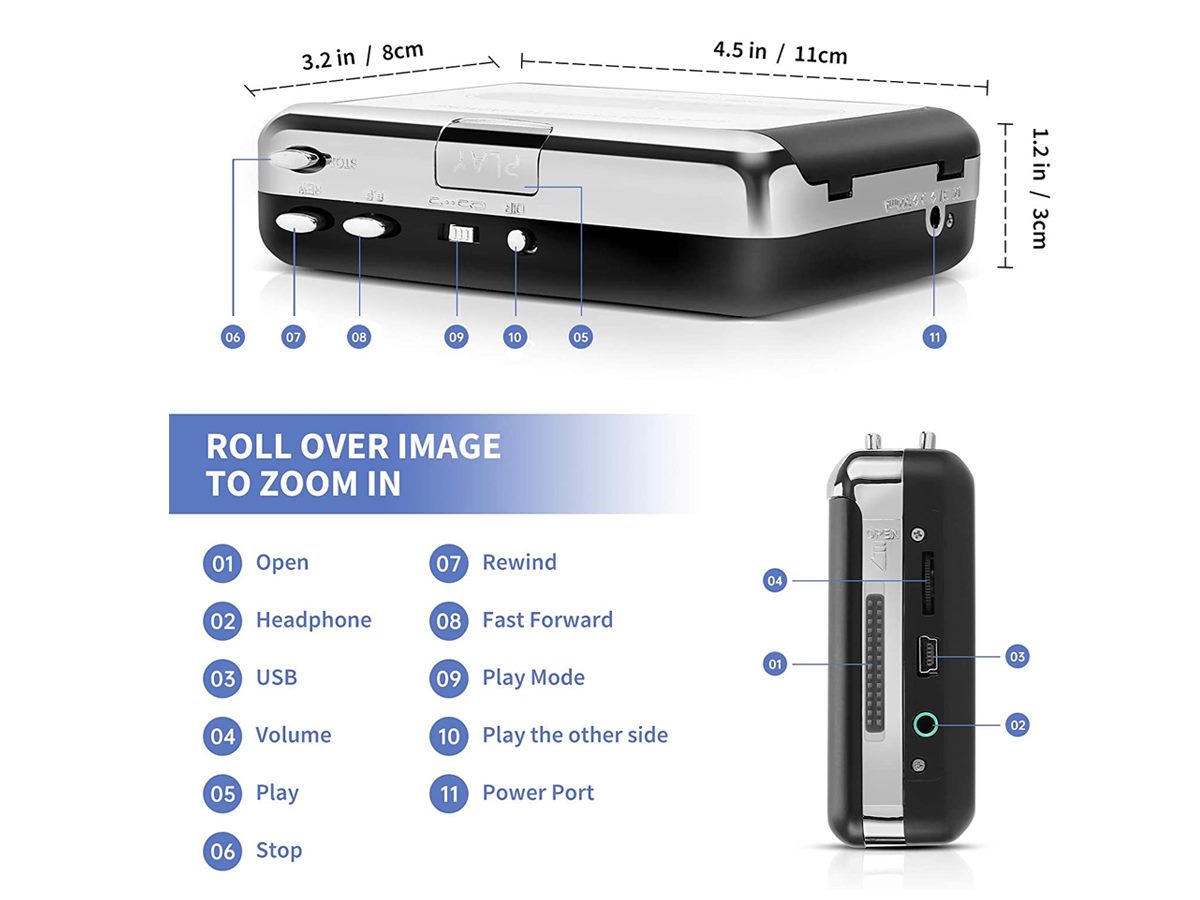 Walkman USB Cassette Player Tape to MP3 Converter