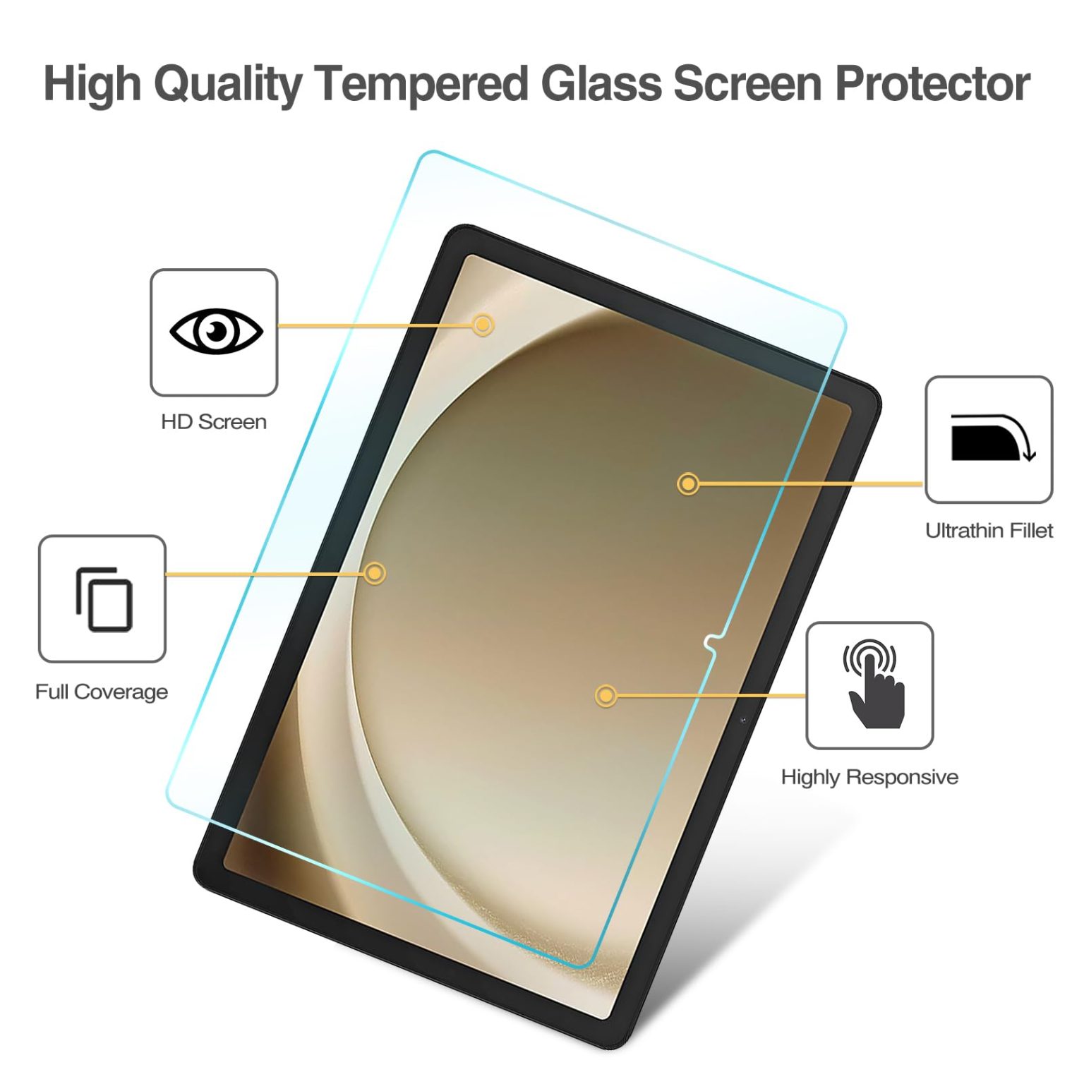Samsung Tab A9+ Plus 2023 Glass Screen Protector