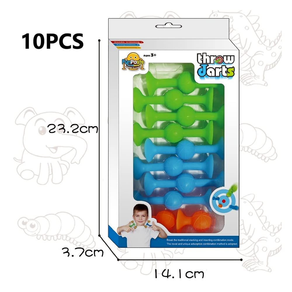 10pcs Throw Darts Sucker Soft Silicone