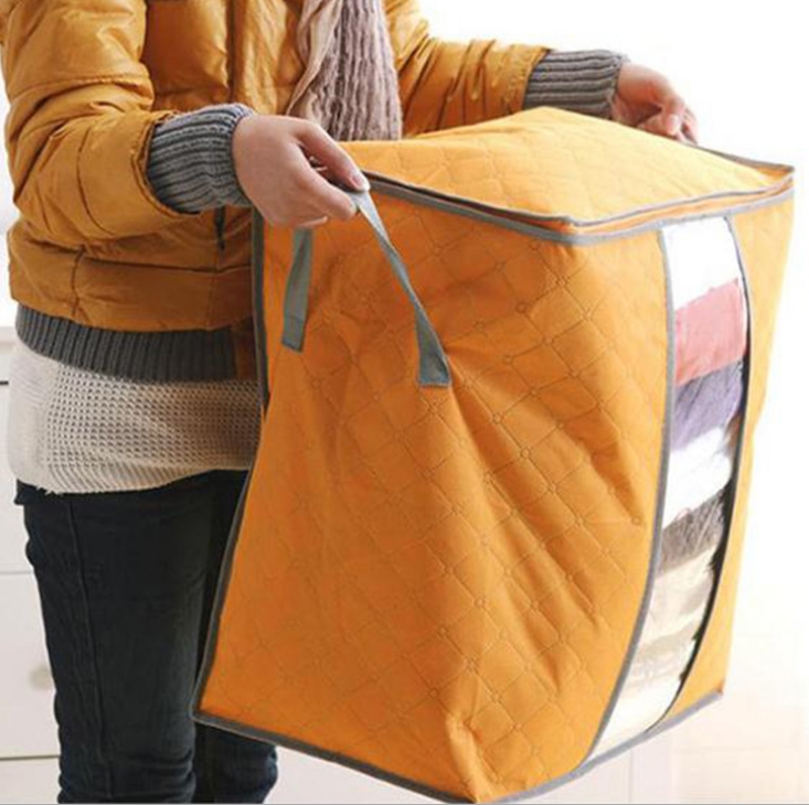 Foldable Storage Bag Clothes Blanket Quilt Closet Sweater Organizer Box Pouche