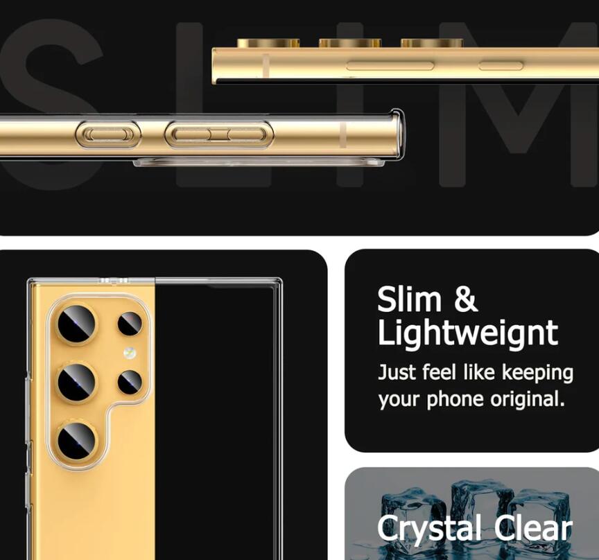 Samsung Galaxy S24 Ultra case clear gel Ultra Thin