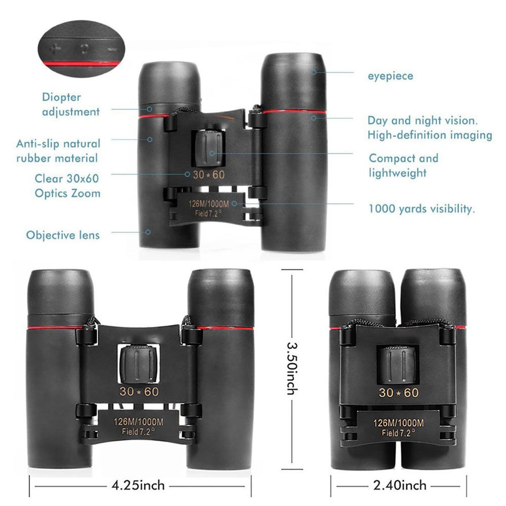 Sakura Binoculars 30x60 High Powered Mini Binos