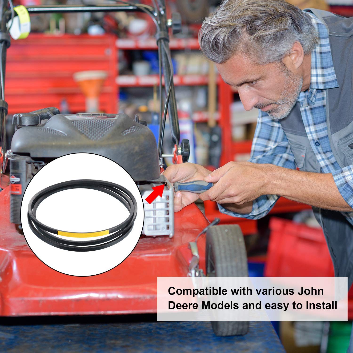 Deck Belt GX20072 for John Deere L series 42&quot; LA100 LA105 LA110