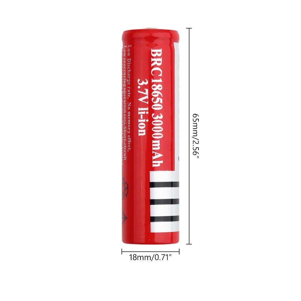18650 Rechargeable Battery 10 Pcs