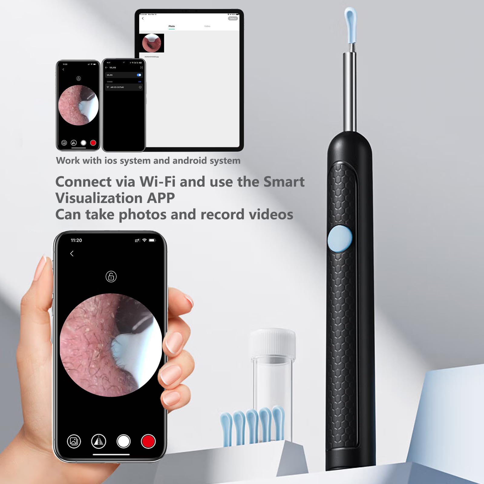 Ear Cleaner Ear Wax Remover Tool Earscope Camera