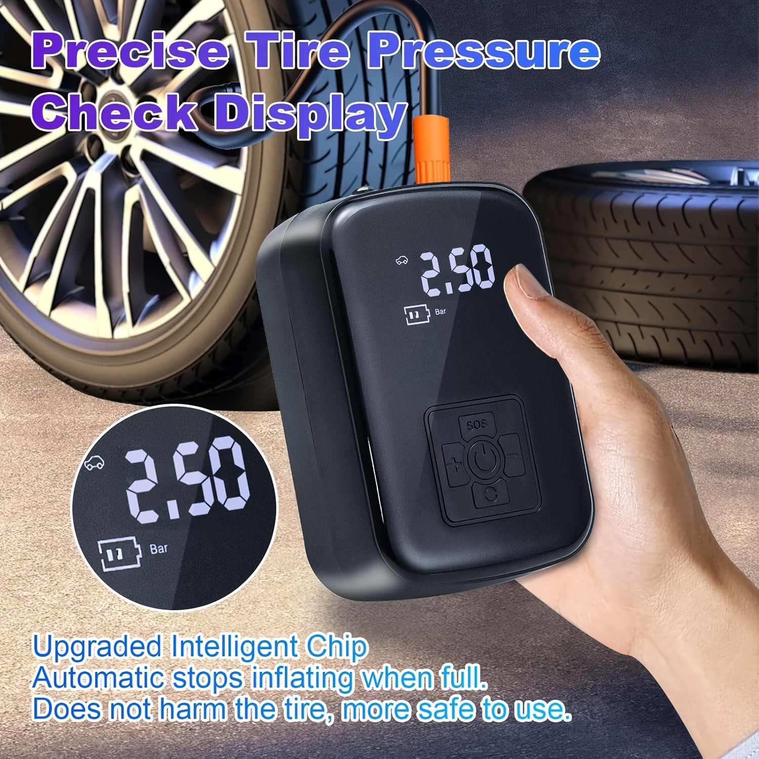 Portable Wireless Car Air Compressor Portable Wireless Car Air Compressor