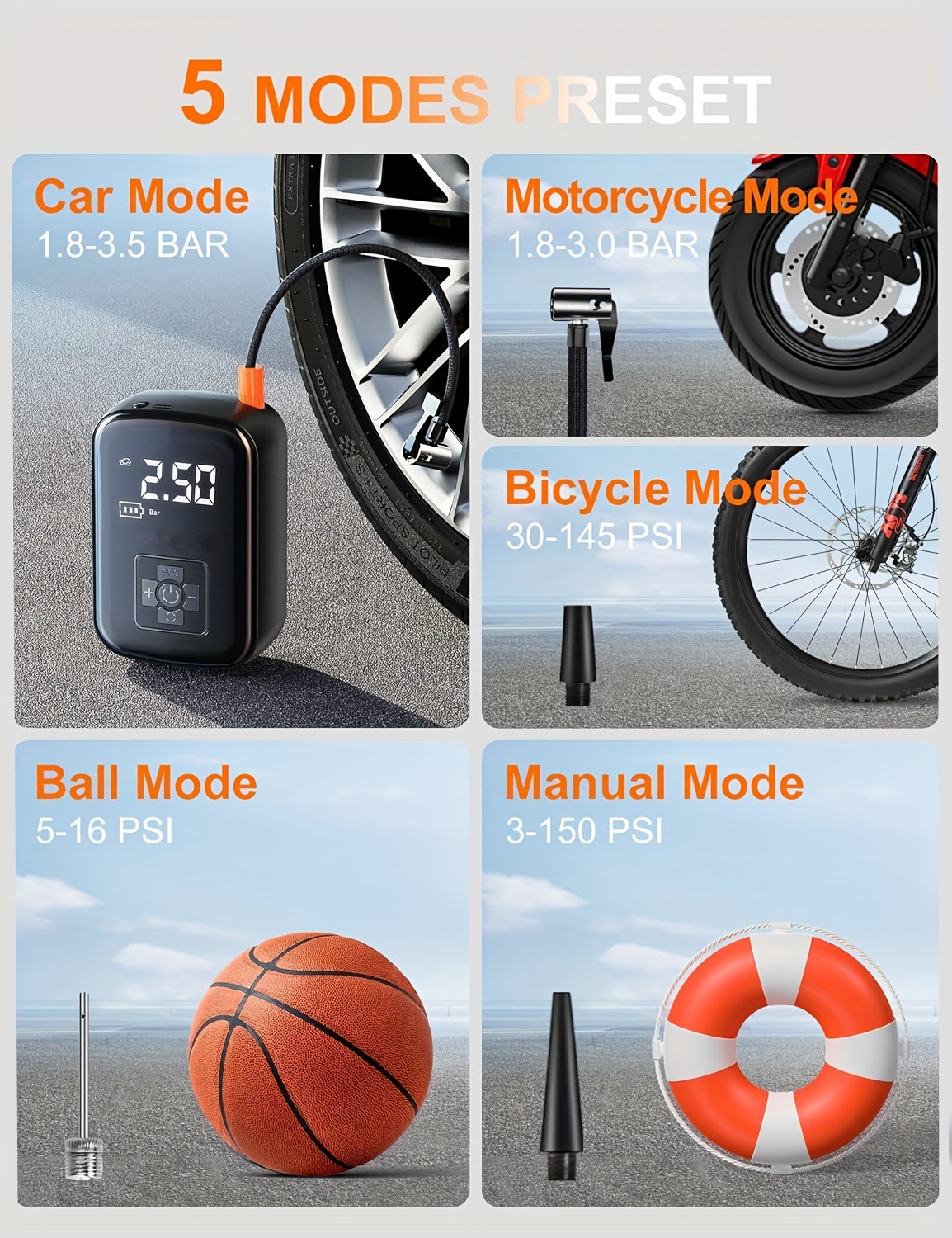 Portable Wireless Car Air Compressor Portable Wireless Car Air Compressor